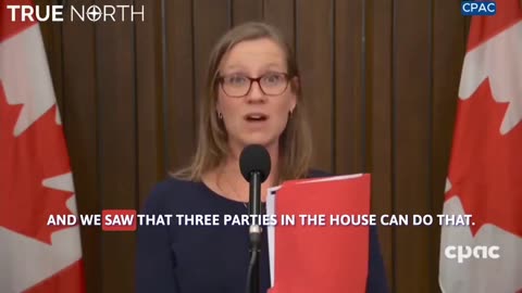 I don't think she speaks for Canadians.