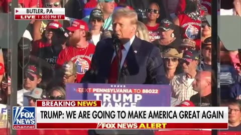 'AS I WAS SAYING’_ Trump back onstage at Butler rally in historic moment