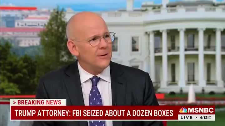 FAILING MSNBC Says Trump Is Trying To Politicize The Raid...