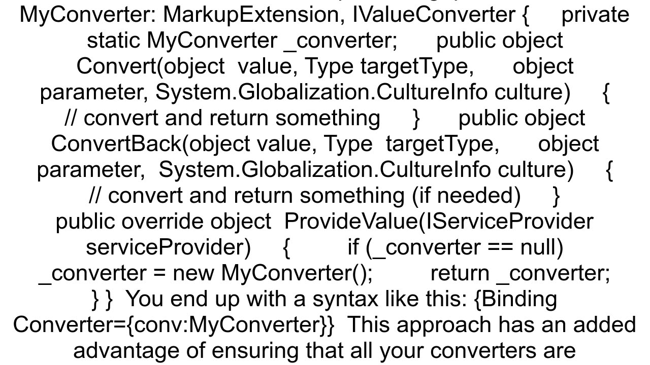 WPF Is there a way to use a ValueConverter without defining a resource