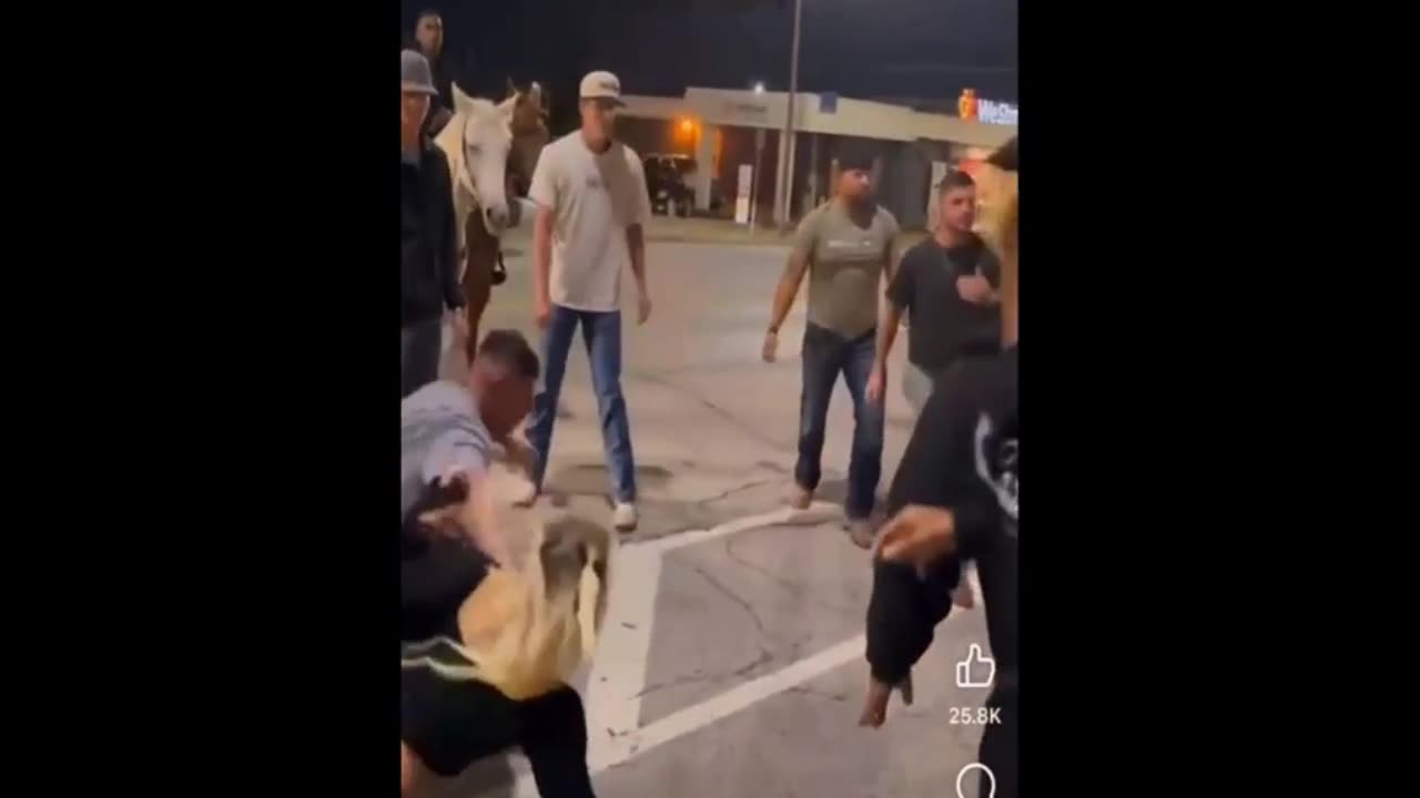 Massive Brawl In Downtown Tulsa