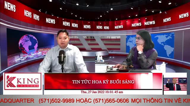 TIN TỨC HOA KỲ BUỔI SÁNG - 01/27/2022 - KINGmedia Channel