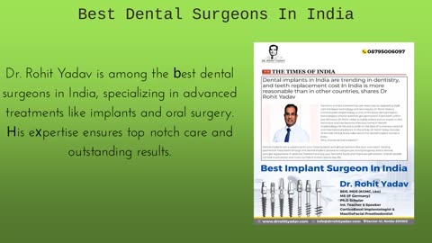 Best Dental Surgeons In India