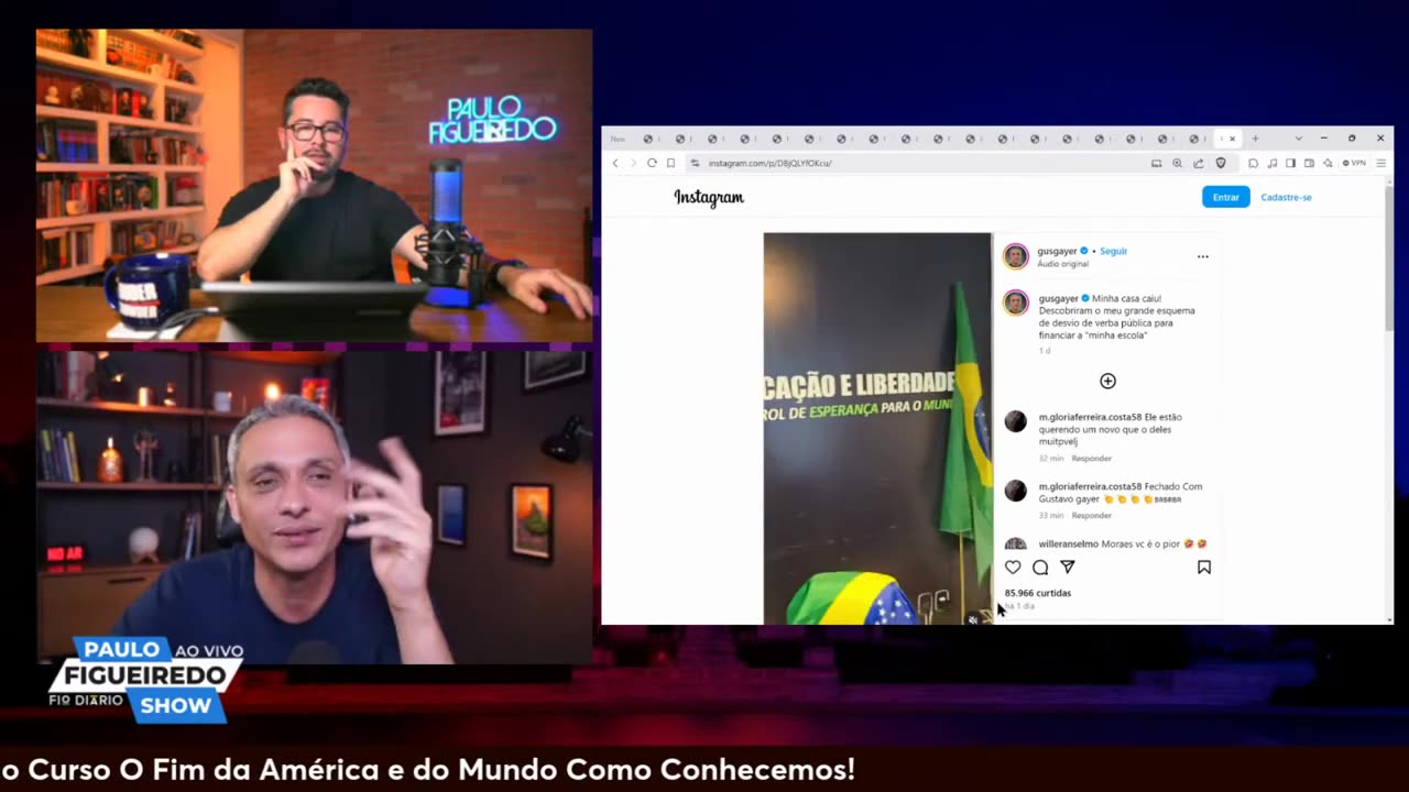 Paulo Figueiredo entrevista o deputado Gustavo Gayer e revela os absurdos da Gestapo do Xandão