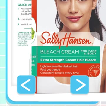 Sally Hansen Extra Strength Creme Bleach, Complete Kit