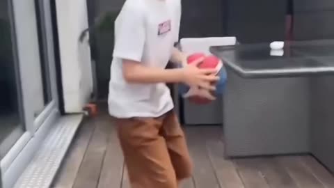 Basketball fake through