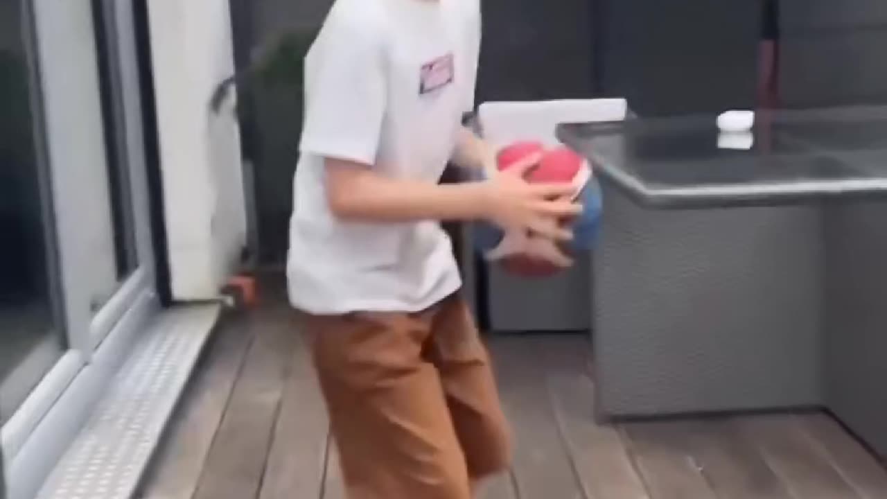 Basketball fake through