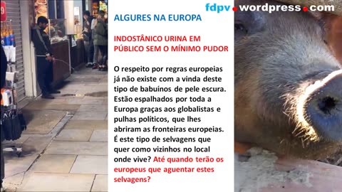 EUROPA - INDOSTÂNICO URINA EM PÚBLICO SEM O MÍNIMO PUDOR