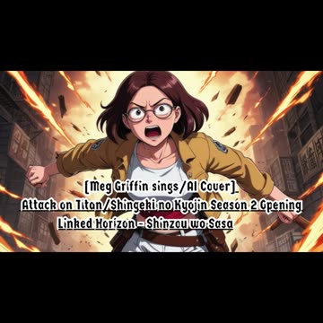 [Meg Griffin sings/AI Cover] Attack on Titan Season 2 Opening Linked Horizon - Shinzou wo Sasageyo