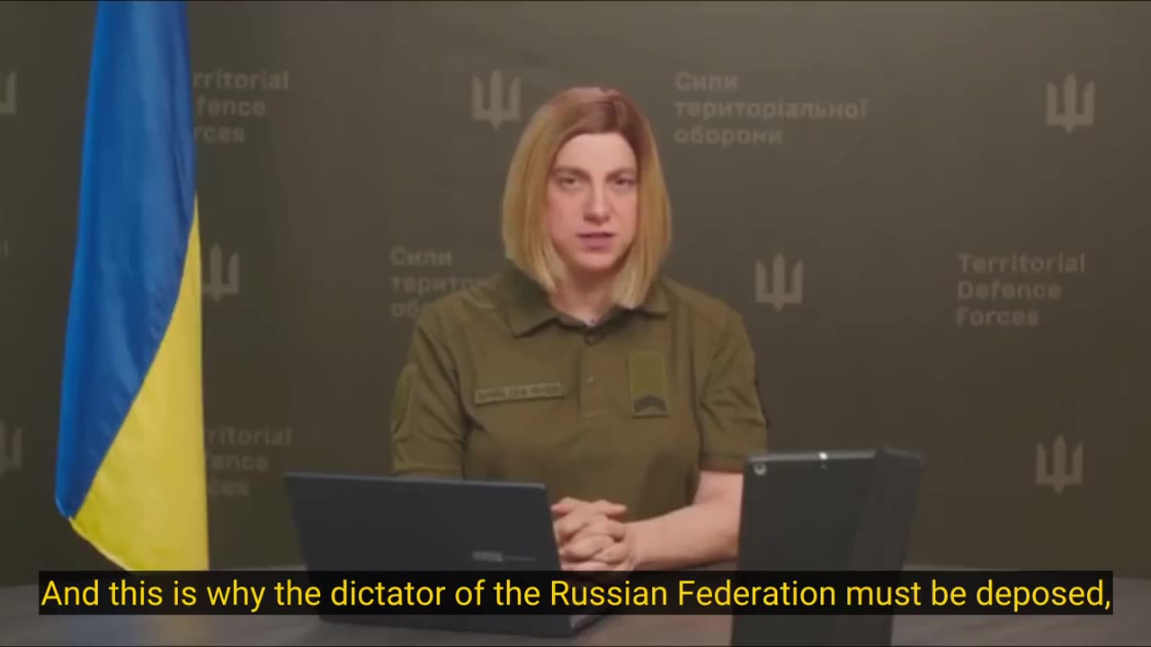 Zelensky's former Transgender Spokes person has an Important message for the world🤣🤣🤣