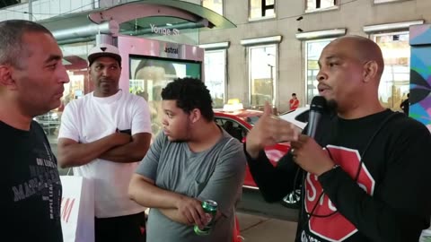 Muslim challenges the Street Preacher