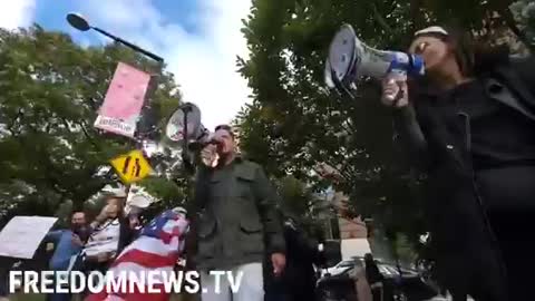 NYC, Happening Now: Protest against Vaccine Mandates