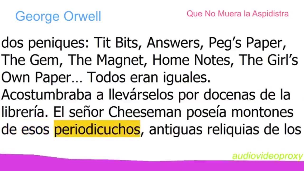 George Orwell - Que No Muera la Aspidistra 3/3