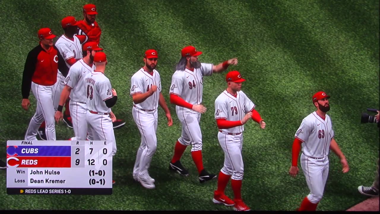 MLB The Show: Cincinnati Reds vs Chicago Cubs (S3 NLDS G1 Hulse 4 HRs)