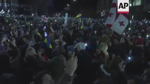 Thousands in Tbilisi listen to address by Zelenskyy