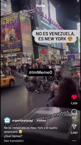 Meanwhile in NYC…You can let in people from Venezuela but you can’t take Venezuela out of them.