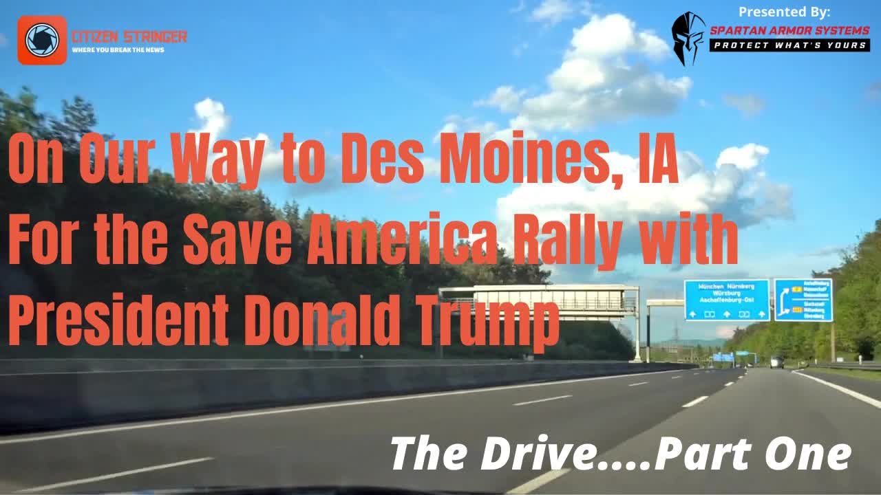 Heading out to the Save America Rally in Des Moines, IA