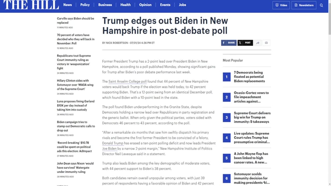 Real American - Trump Is Surging In New Hampshire!