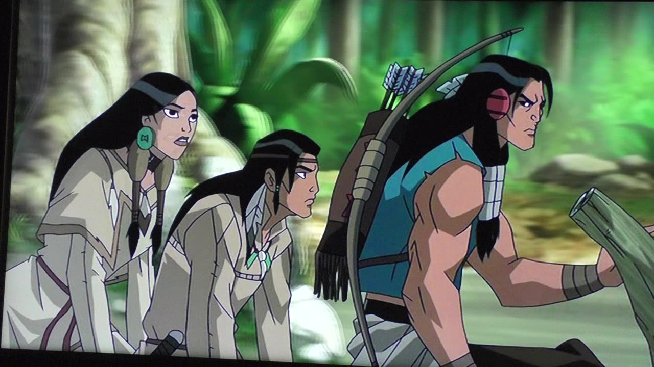 Native Americans vs Dinosaurs! "Turok- Son of Stone" ultraviolent animated movie.