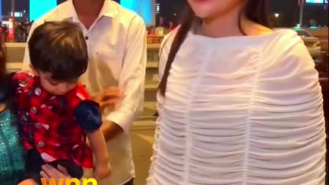 Urfi Javed Latest Outfit Makes A Child Cry; Watch Viral Video