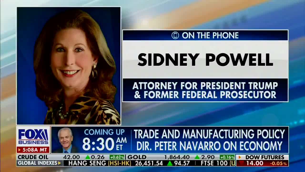 Sidney Powell On How Tucker Carlson Treated Her