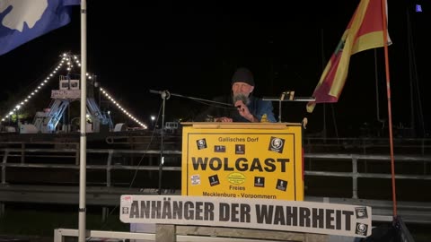 Wolgast - Jens aus HGW mit einer starken aufklärenden Rede 22-10-2024