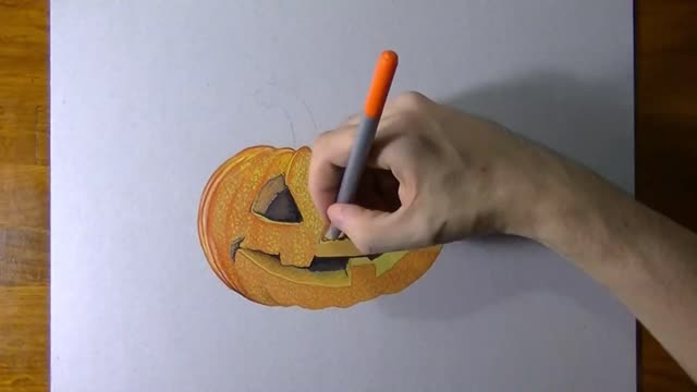 Depict The Shadows In The Empty Pumpkin Lights