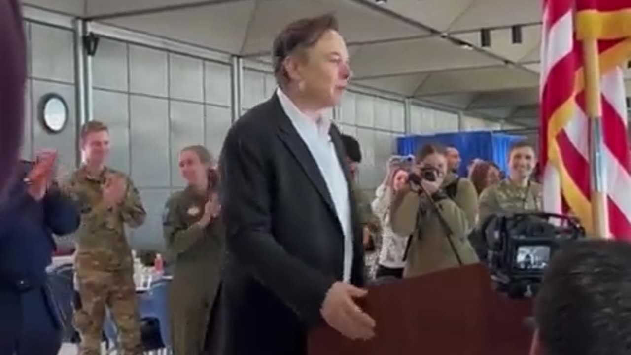Elonmusk speches during pride day of American soldiers