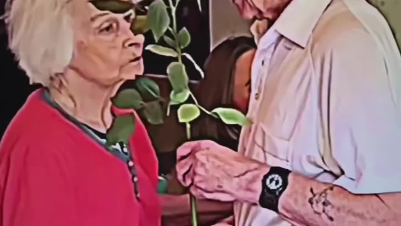 Old man and woman propose the new generation