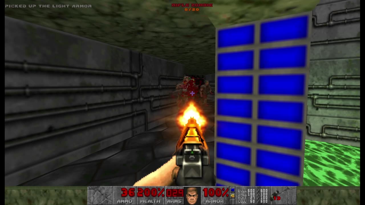 Brutal Doom - Knee-Deep in the Dead - Tactical - Hard Realism - Toxin Refinery (E1M3)