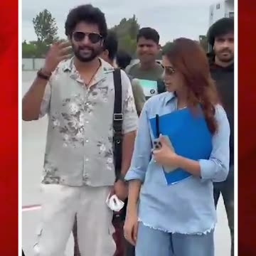 సమంతతో హీరో నాని #naturalstarnani #samantha #viralvideo #airport #video | FBTV NEWS