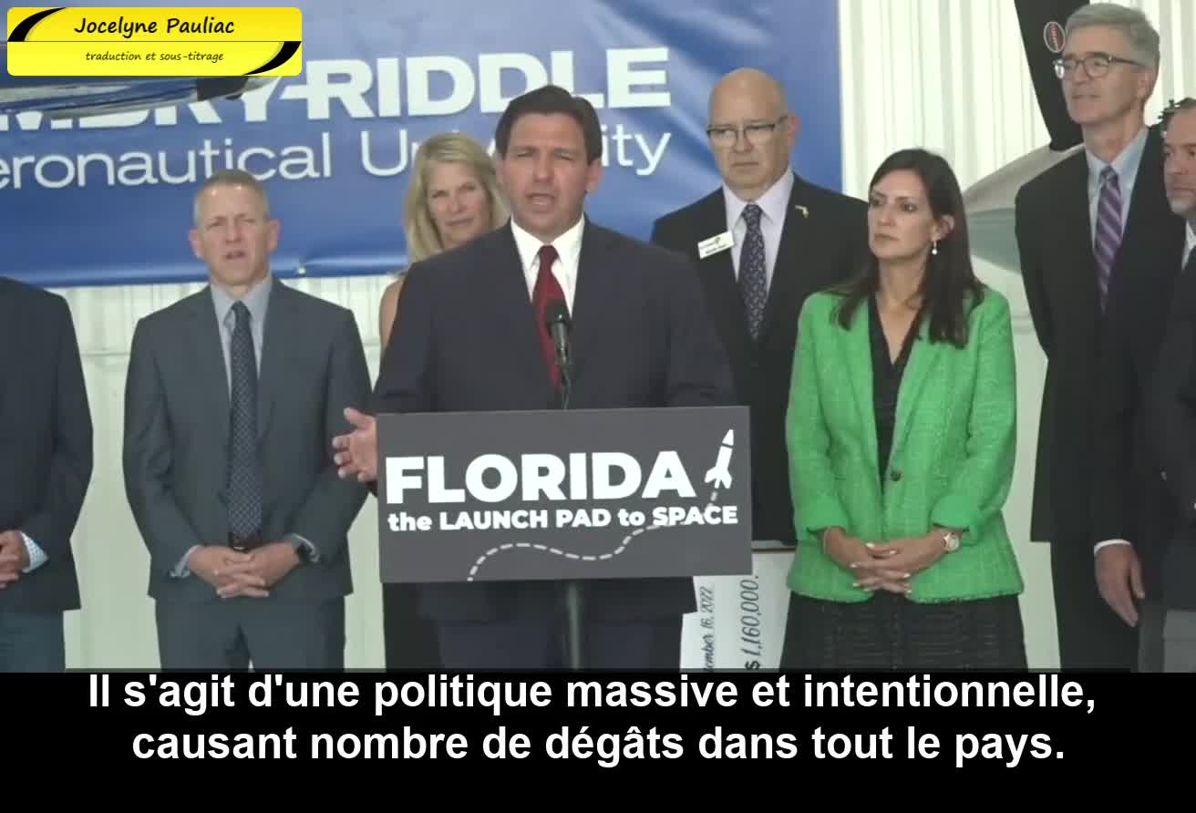 Ron DeSantis - problème des migrants