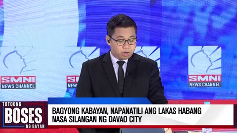 Bagyong Kabayan, napanatili ang lakas habang nasa Silangan ng Davao City