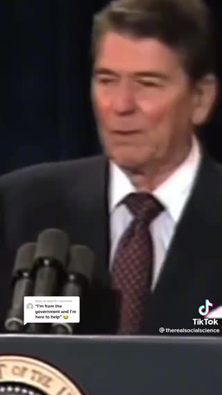 President Ronald Reagan On The 9 Most Terrifying Words In The English Language