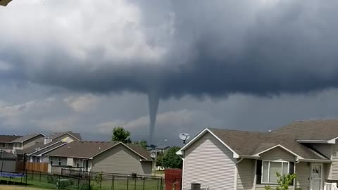 Two Tornadoes Swirling