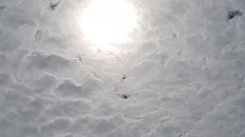 Created material in the atmosphere, fake "clouds"