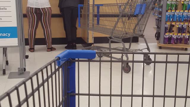 Woman Sways and Grooves in Supercenter