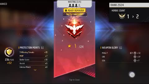 free fire cs ranke gameplay in heroic
