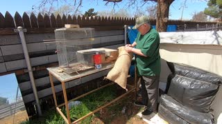 3 Stuffing the Old Archery Target into a New Bag