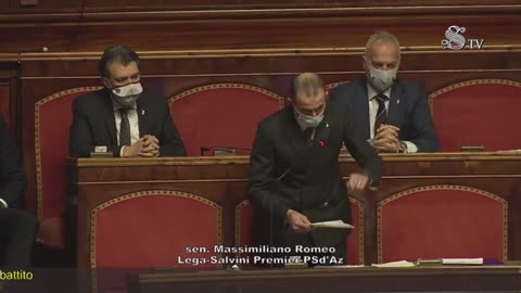 Massimiliano Romeo (Lega), Senato, 17/2/21