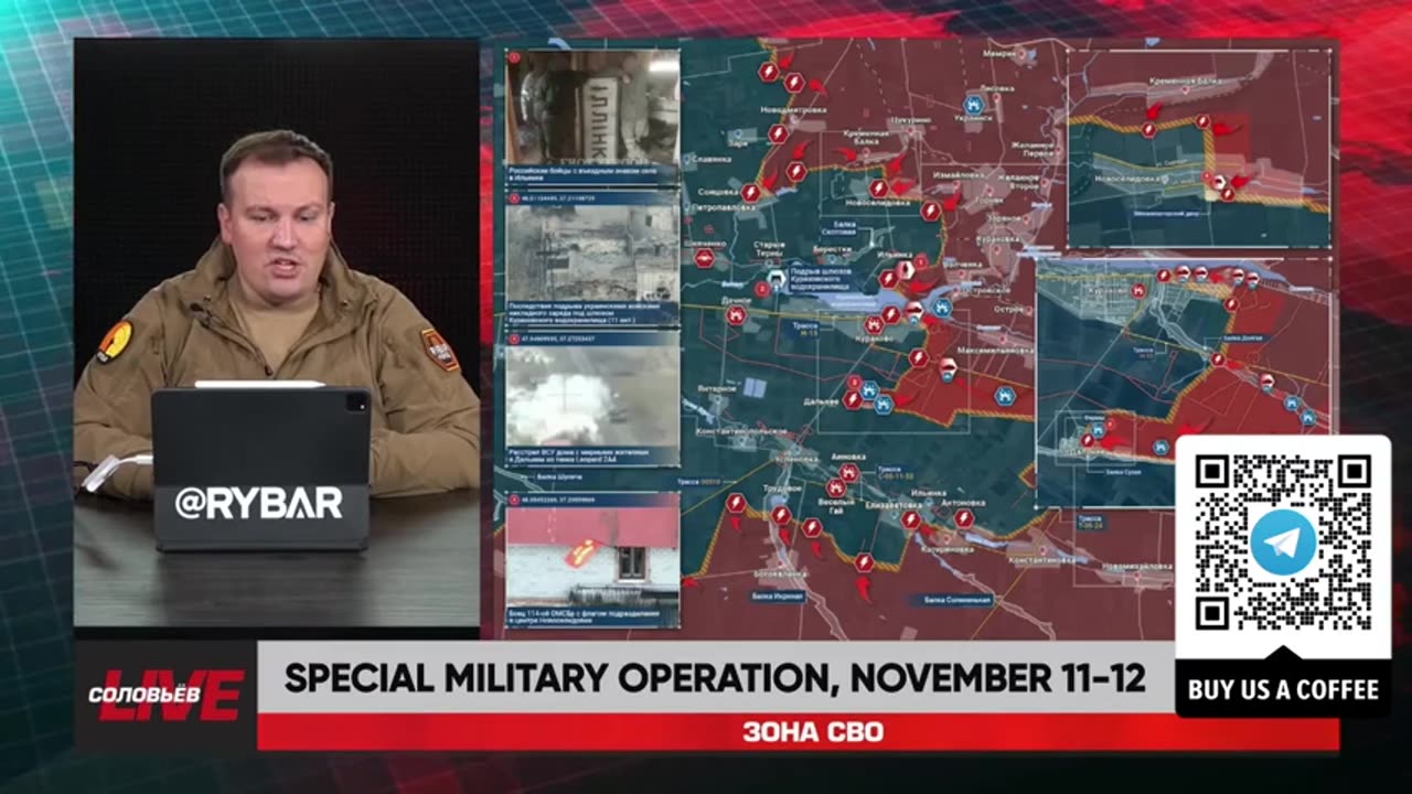 ►🇷🇺🇺🇦🚨❗️⚡️ Rybar Review of the Special Military Operation on Nov.11-12 2024