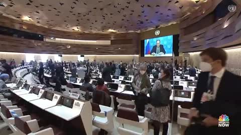 Watch_ U.N. Envoys Stage Walkout As Russia's Lavrov Begins Address