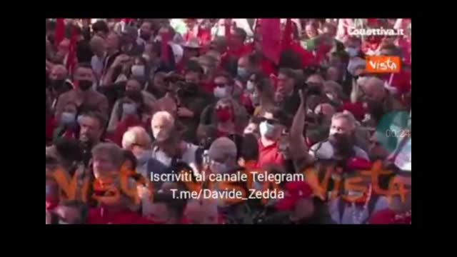 Discorso sul fascismo , di Landini .Roma 16 ottobre 2021