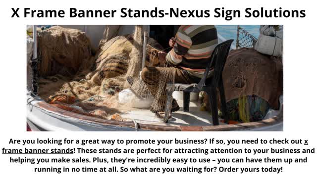 X Frame Banner Stands-Nexus Sign Solutions