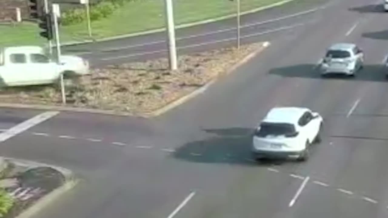 Lucky Car Has Crazy Amount Of Narrow Misses