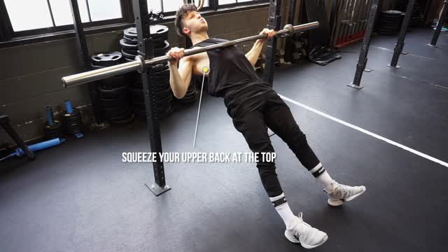 Wide Grip Australian Pull Up Exercise Tutorial