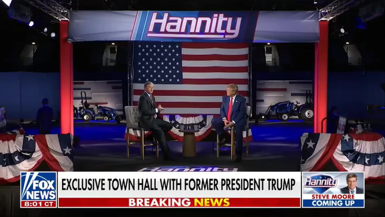 Trump TownHall on Hannity Part 2