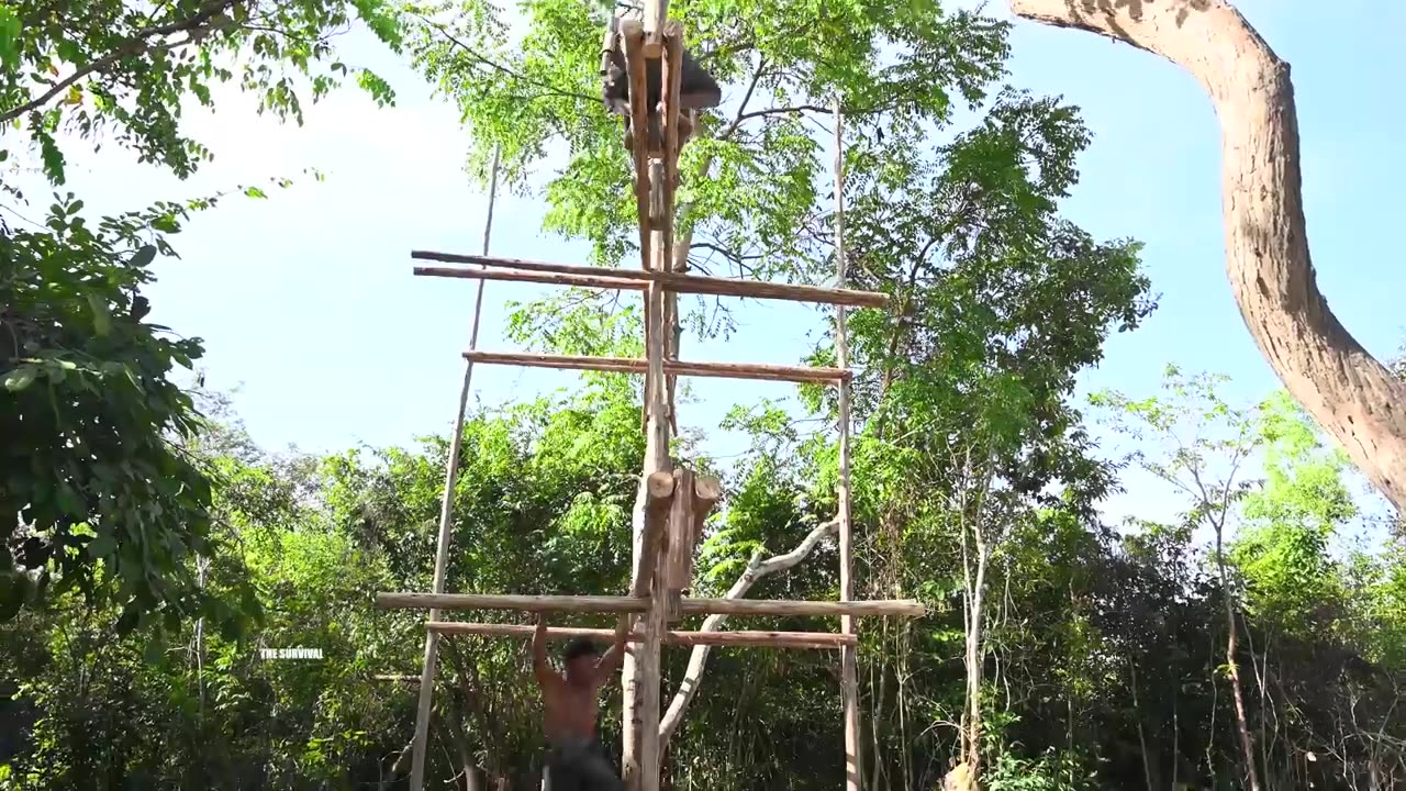 Building Most Bamboo House Two Story House (NO TOOLS)