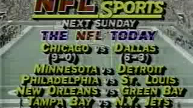 nfl 1985 Week 10 Lions vs Bears