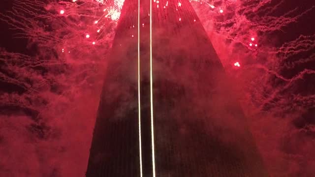 This is a fireworks event at Lotte Tower in Jamsil, Seoul!